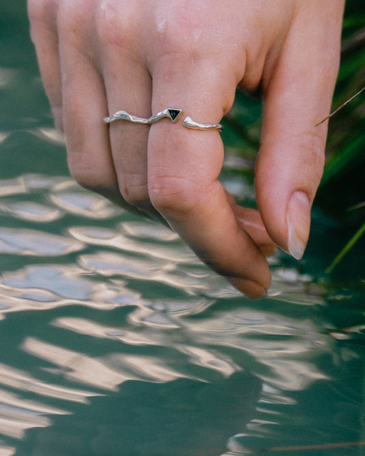 Tiny Cosmos Diamond Ring Stack