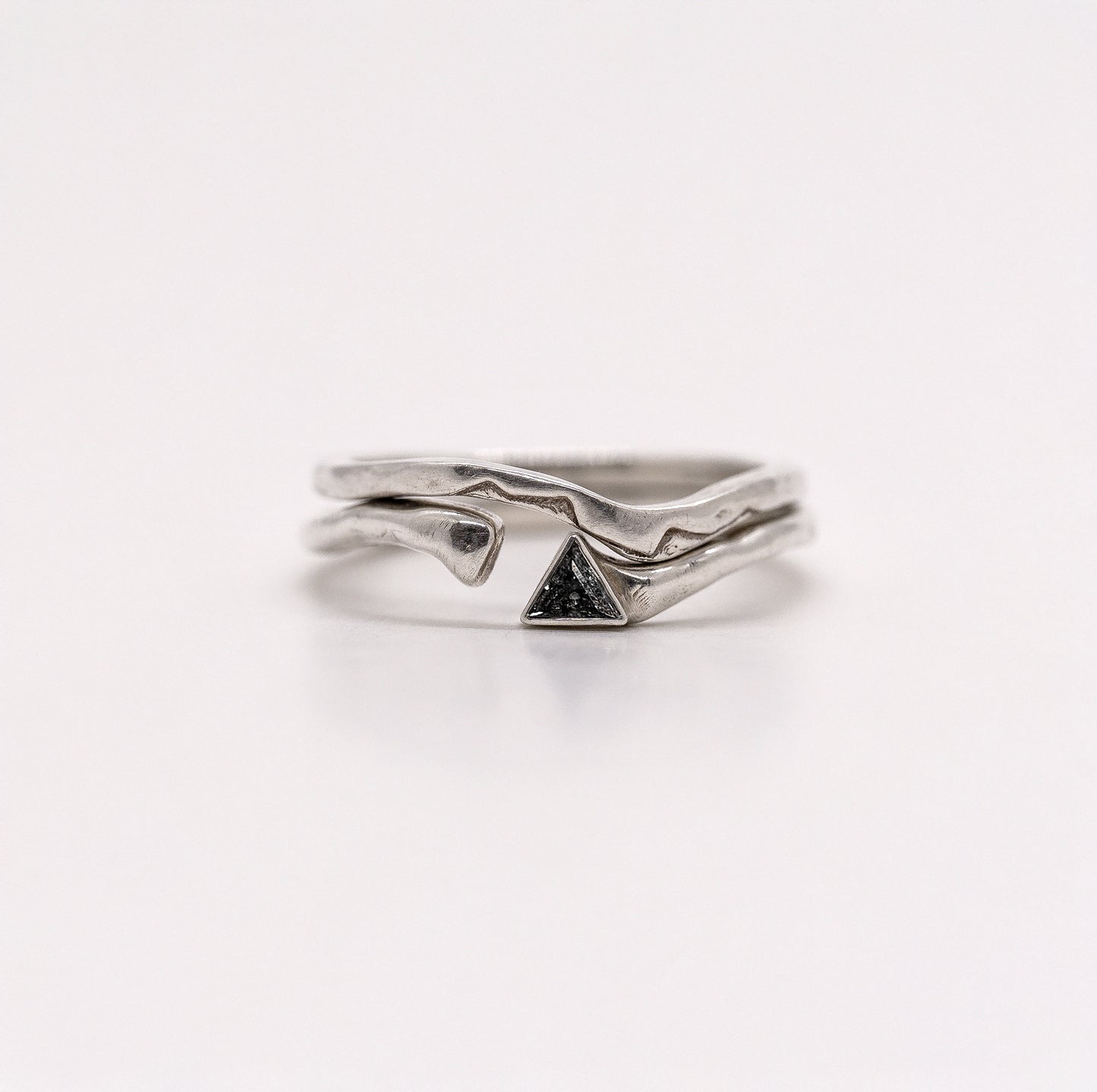 Tiny Mountain Stacker Ring