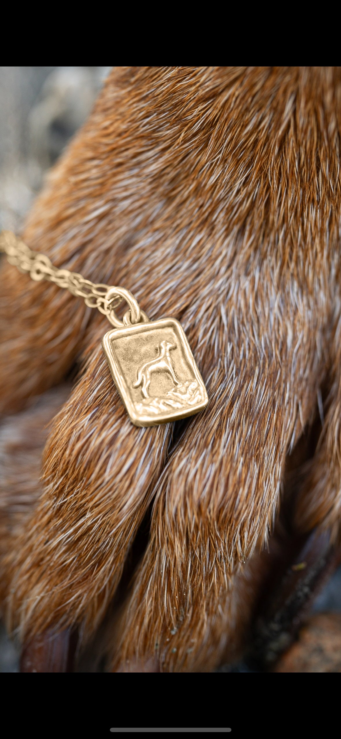 Fur the Love of Mountains Dog Pendant